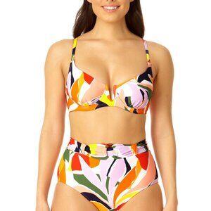 Anne Cole V Wire Underwire Bikini Swim Top 34C/36B | New with Tags